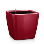 Pot quadro premium ls 28 - kit complet, rouge scarlet brillant 28 cm