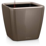 Pot quadro premium ls 50 - kit complet, taupe brillant 50 cm