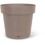 Pot a r�serve d'eau - garden id glamour - taupe 40 cm - surface granuleuse - int�rieur / ext�rieur - ...