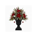 Jardini�re d�corative sur pied - botle - graphite el�gant - Ø33 cm - h 49 cm - plastique r�sistant