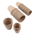 Pots ronds de tourbe de jardin, protection de l'environnement, 20 pices, 6. 2cm, gobelets de dmarrage ...