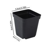 Pots de semis 50 pices carrs plante semis - gobelet de plantation en plastique ppinire profonde arbre ...