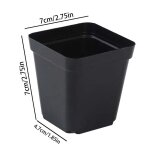 Pots de semis 50 pices carrs plante semis - gobelet de plantation en plastique ppinire profonde arbre ...