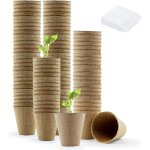 Pots pour semis, 6cm 100 pieces pots de ppinire sans - tourbe, pot semis / godets semis / pot de repiquage ...