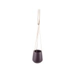 Cache - pot design suspendu m�dium skittlie - h. 66 cm � violet fonc�