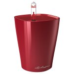 Pot de table mini - deltini - kit complet, rouge scarlet brillant � 10 x 13 cm