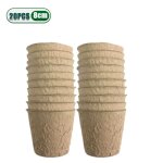 Pots de tourbe de 3. 15 pouces pour semis, 20 a 200 pices, pots de ppinire de germination de jardin ...