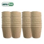 Pots de tourbe de 3. 15 pouces pour semis, 20 a 200 pices, pots de ppinire de germination de jardin ...