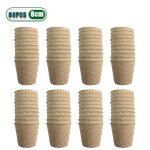 Pots de tourbe de 3. 15 pouces pour semis, 20 a 200 pices, pots de ppinire de germination de jardin ...