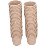 Pots de tourbe ronds de 6cm, 50 pices, dgradables, pour semis de plantes, tasse de ppinire, accessoire ...
