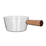 Pot en verre de 600 ml avec soupe au lait et porridge Pot en verre de 600 ml avec soupe au lait et porridge