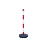 Poteaux Ø 40 mm en plastique avec base � lester de 29x29cm hauteur 85cm - lot de 2 viso