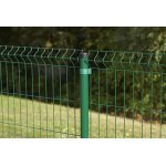 Poteau acier galvanis rond univers vert, h. 225 x l. 4. 8 x p. 4. 8 cm