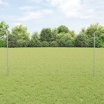 Poteaux de cl�ture vidaxl 22 pcs u - channel 140 cm en acier galvanis�, cl�ture hexagonale vidaxl 1. ...