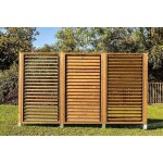 Poteau h. 2, 10 m pour kit brise vue tvt - 1020, en bois trait� - a l'unit�