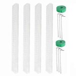 Poteaux de mousse en plastique pour tuteurs de plantes et mousse de sphaigne.