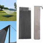 Poteau de tente télescopique réglable, bâche, tiges en alliage pour sac a dos, randonnée, camping, abri ... Poteau de tente télescopique réglable, bâche, tiges en alliage pour sac a dos, randonnée, camping, abri ...
