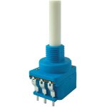 Potentiomtre rotatif avec interrupteur (10 a maxi) Ø de l'axe 6 mm 100 ko 0, 4 w 20 % courbe linaire ...