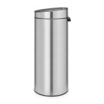 Poubelle 30l matt steel - 115349