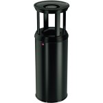 Poubelle 50 l hailo pofiline combi plus xl (� x h) 330 mm x 920 mm noir avec cendrier 1 pc(s)