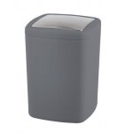 Poubelle barcelona anthracite, plastique spciale, incassable, 8, 5 l wenko