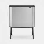 Poubelle brabantia bo touch bin 11 + 23 litres - matt steel fingerprint proof
