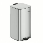 Poubelle de cuisine, poubelle 30 l, poubelle  pdale en acier, avec seau intrieur, fermeture douce ...