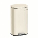 Poubelle cuisine 30l, poubelle  pdale, avec couvercle  fermeture en douceur, seau intrieur, en acier, ...