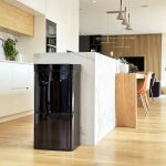 Poubelle de cuisine automatique acier inoxydable noir 75 l