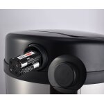 Poubelle de cuisine automatique artic silver argent acier inoxydable 50 l