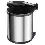 Poubelle de cuisine encastrable sous evier 15l hailo compact - box m