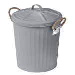 Poubelle gara gris, 6 l wenko Poubelle gara gris, 6 l wenko