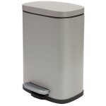 Poubelle ? p?dale acier akira 5l taupe mat