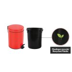 Poubelle ? p?dale acier sydney 3l rouge