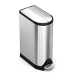 Poubelle papillon p�dale inox 18 l - ts