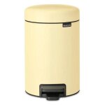 Poubelle à pédale 3 litres jaune, brabantia new icon Poubelle à pédale 3 litres jaune, brabantia new icon