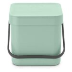 Poubelle � p�dale brabantia sort & go 6 l vert clair