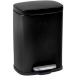Poubelle � p�dale design leno avec frein de chute 'easy clos�, petite poubelle salle de bain capacit� ...