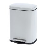 Poubelle  pdale leno easy - close blanc, 5 l wenko