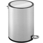 Poubelle � p�dale - monza - acier - 3 litres - fermeture easy - close - fini mat wenko