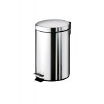 Poubelle a pedale ronde en acier inox 3l