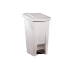 Poubelle à pédale rossignol 60 litres blanche Poubelle à pédale rossignol 60 litres blanche