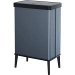 Poubelle sur pieds - verto - curver - ouverture touch - 54 l - bleu perle Poubelle sur pieds - verto - curver - ouverture touch - 54 l - bleu perle