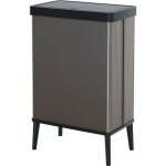 Poubelle sur pieds - verto - curver - ouverture touch - 54 l - gris perle