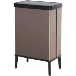 Poubelle sur pieds - verto - curver - ouverture touch - 54 l - rose perle