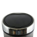 Poubelle touch inox 30l taupe