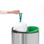 Poubelle tri s?lectif 23 + 10l matt steel - 100680