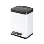 Poubelle de tri s�lectif 2 bacs a p�dale 20l (9 + 9) hailo Öko duo plus m