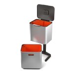 Poubelle de tri sélectif totem 60l inox Poubelle de tri sélectif totem 60l inox