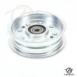 Poulie gorge plate acier avec roulement renforc�. Ø 108 mm. n origine 105313x